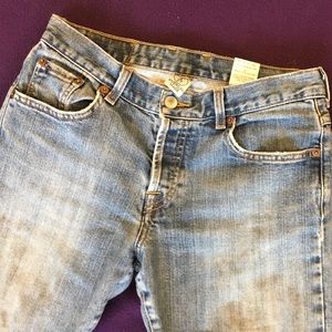 Lucky Brand Button Fly Jeans Sz .6/28 Straight leg